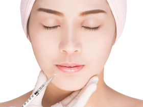 Face treatment with injection for filters